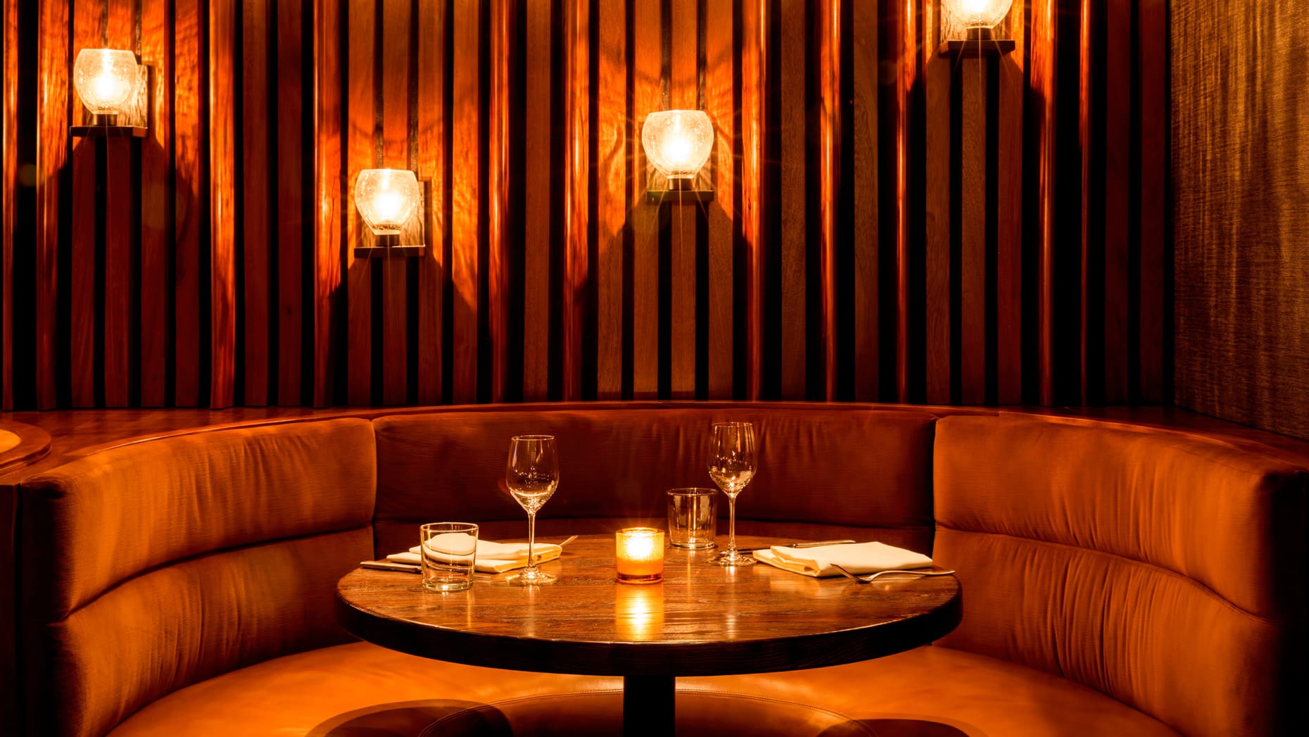 Booth at the Goldfinch Tavern