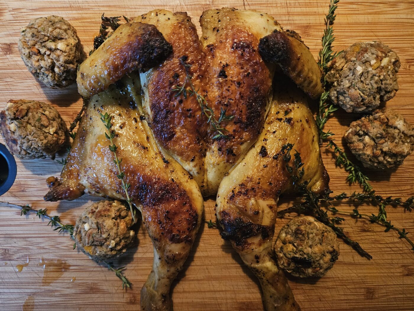 Tien’s Roasted Poussin with Garlic & Thyme
