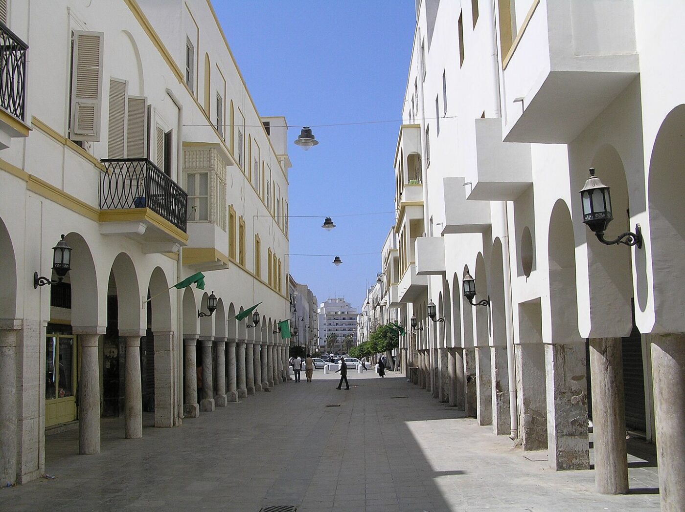 Libya - street in the Italian Quarter