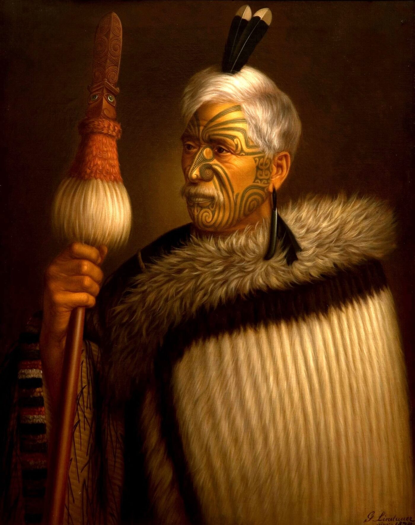The Spiritual Traveler portrait of Te Hira Te Kawau 