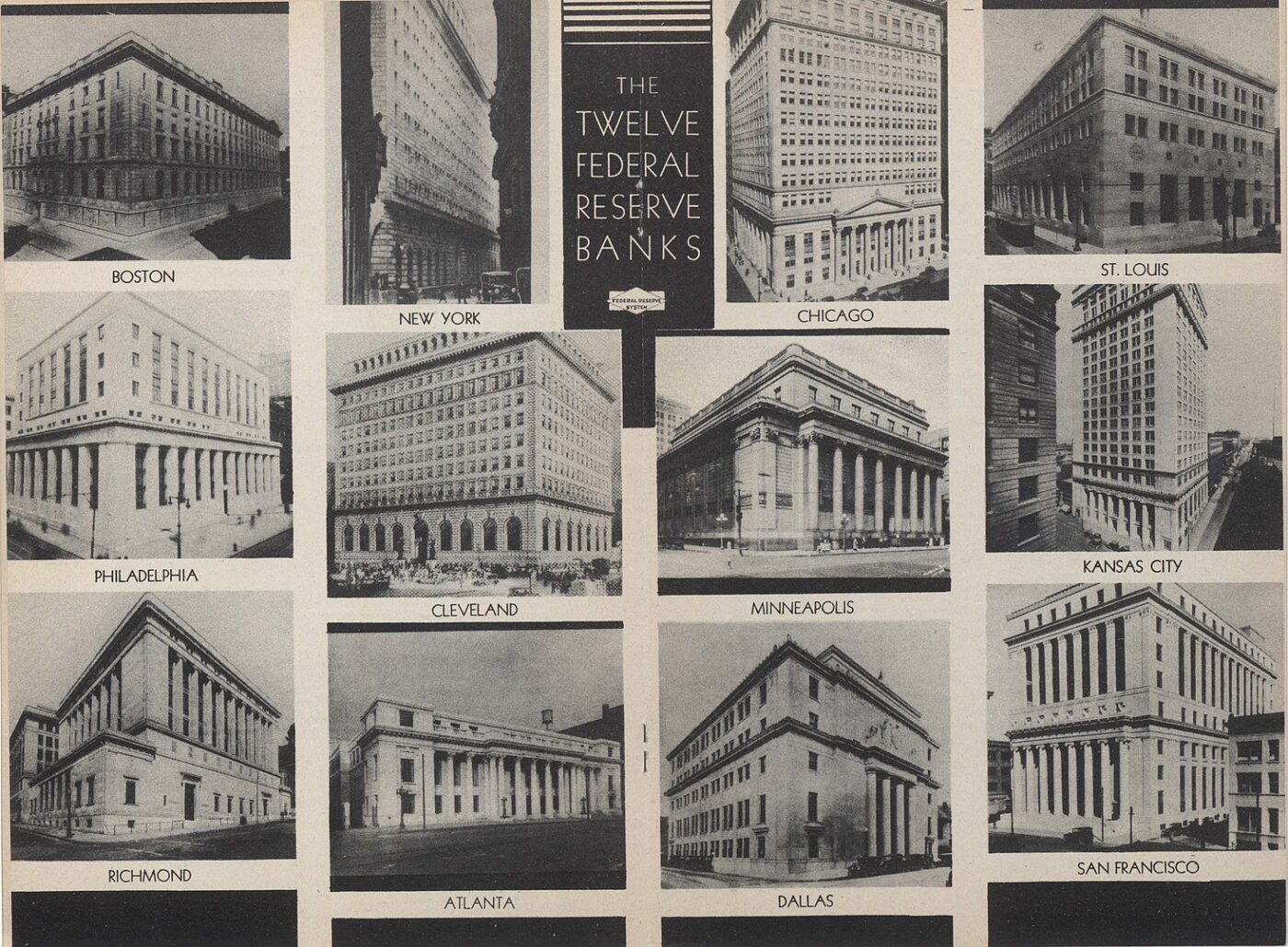 Show me the Money - US Federal Reserve Banks 1936