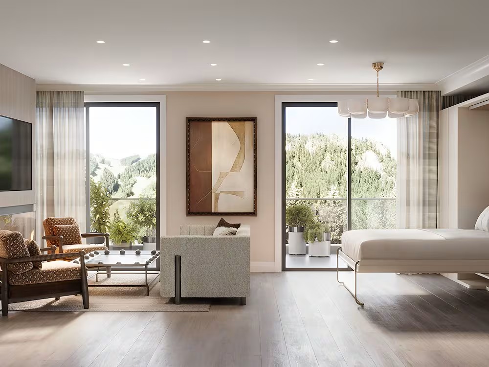 New Hotel The White Elephant Aspen Penthouse Suite living area