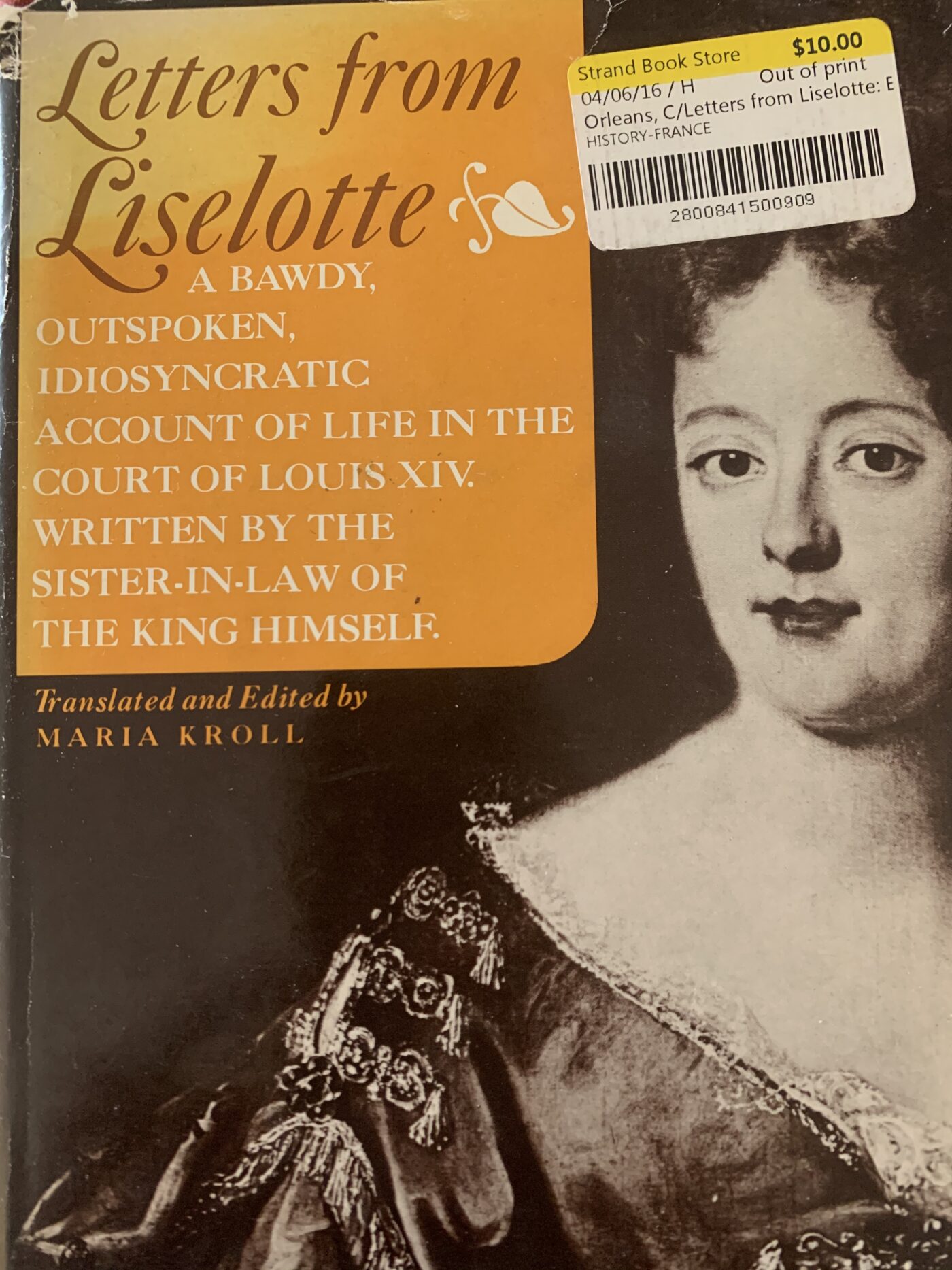 Out OF Print book cover Letters from Liselotte