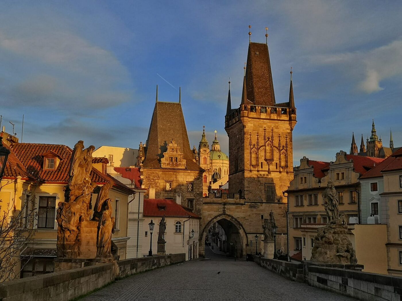 Prague The Fairy Tale City of Memories Charles Bridge the Mal Strana end